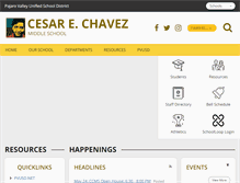 Tablet Screenshot of cesarchavez.pvusd.net